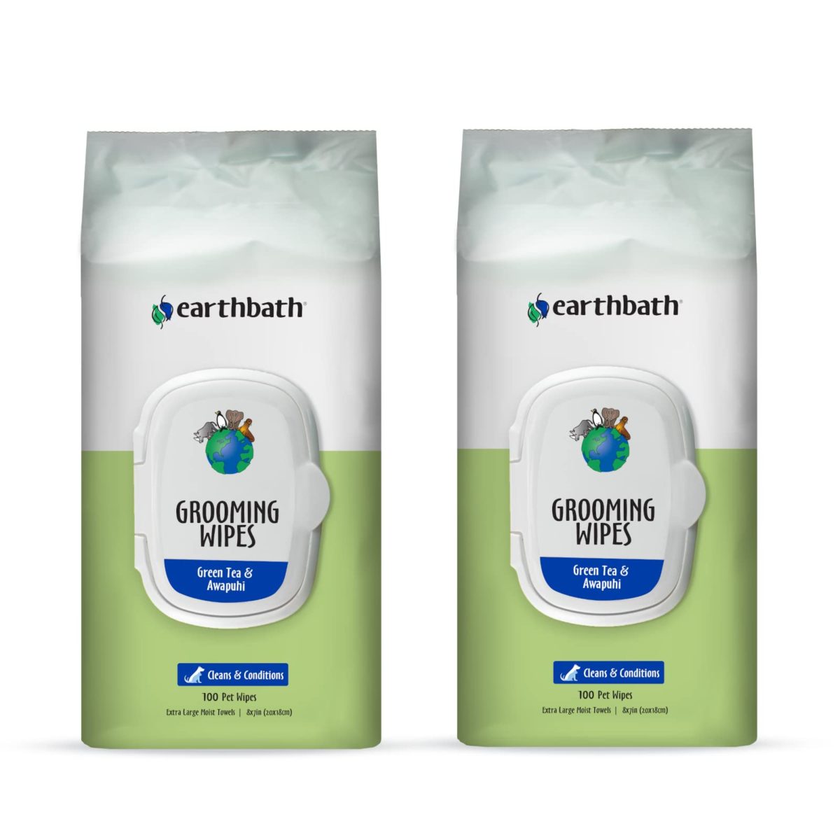 Green Tea & Awapuhi Pet Grooming Wipes