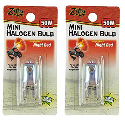 Zilla Reptile Terrarium Heat Lamps Mini Halogen Bulb