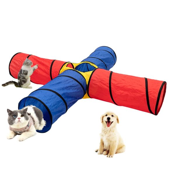 Puppies, Cats Pet Agility Tunnel Exercise Equipment for Dogs