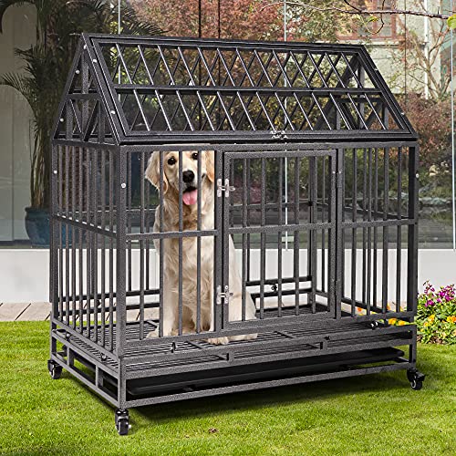 Large Dog Pets Kennel Cage Crate Heavy-Duty