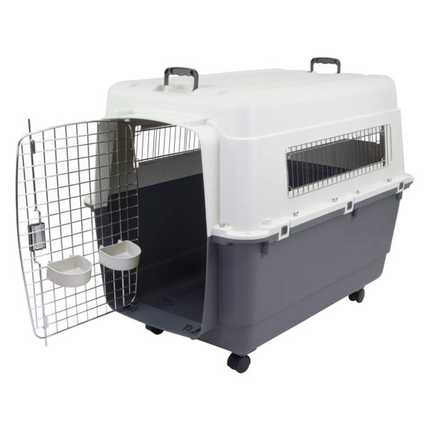 Large Heavy-Duty Rolling Airline Pet Crate