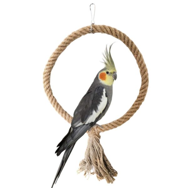Bird Rope Swing Toy Parrot Climbing Perch Stand