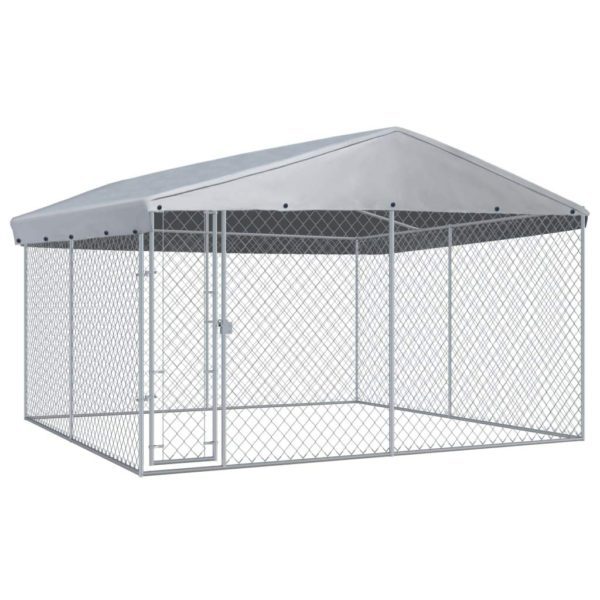 FAMIROSA Outdoor Dog Kennel with Roof