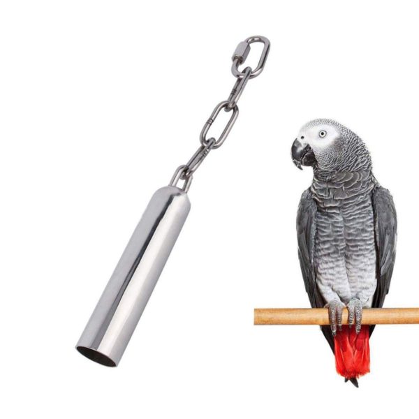 Stainless Steel Bell Toy Bird Cage Hanging Bite Toy