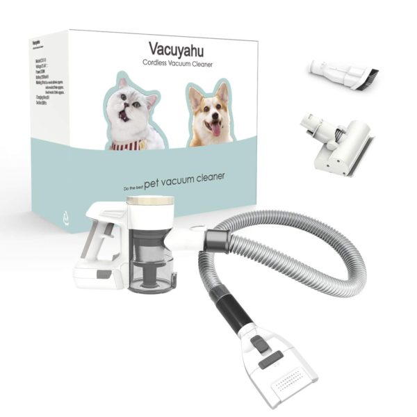 Vacuyahu 3 in 1 Multipurpose Cordless Pet Grooming Vacuum