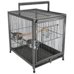 Heavy Duty Wrought Iron Travel Bird Cage Carrier