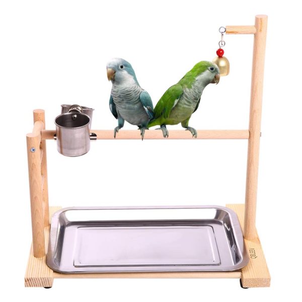 QBLEEV Birdcage Stands Parrot Play Gym