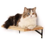 FUKUMARU Floating Wall Shelf with Cat Scratching Mat