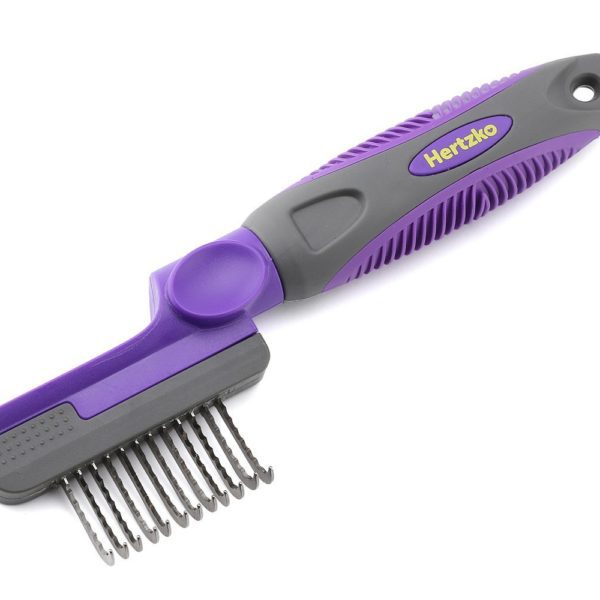 Rounded Blade Dematting Comb By Hertzko