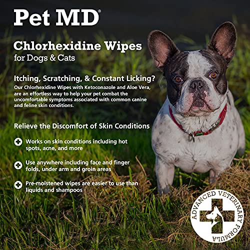 Pet MD Chlorhexidine Wipes with Ketoconazole and Aloe Review