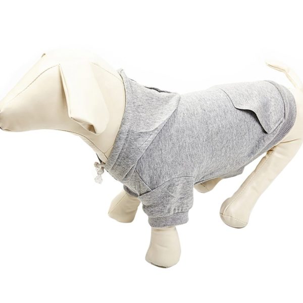 EXPAWLORER Pet Grey L Dog Fleece Coat Sweater