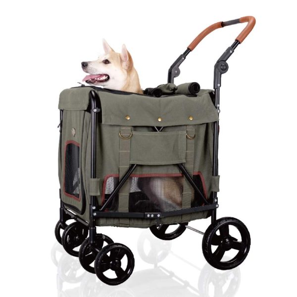 Ibiyaya Pet Stroller for Large Dogs, Medium Dogs, Cats