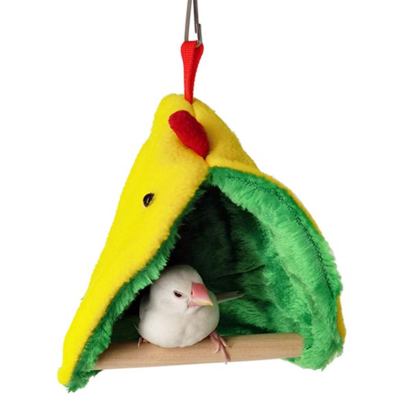 Winter Warm Bird Hammock Tent Parrots Hanging Nest Shed Hut