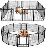 Dog Pen Fences 16 Panels 32Inch Height