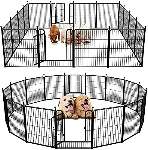 Dog Pen Fences 16 Panels 32Inch Height