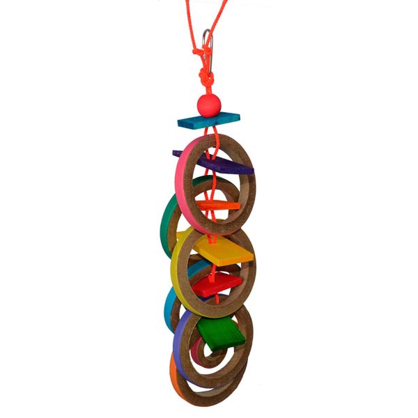 Super Bird Creations 18 by 4-Inch Olympic Rings Bird Toy