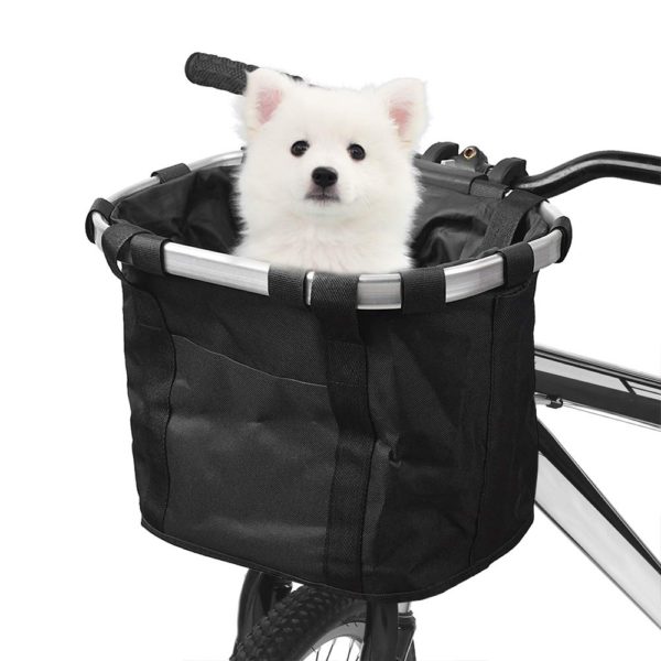 Small Pet Cat Dog Carrier Bicycle Handlebar Front Basket
