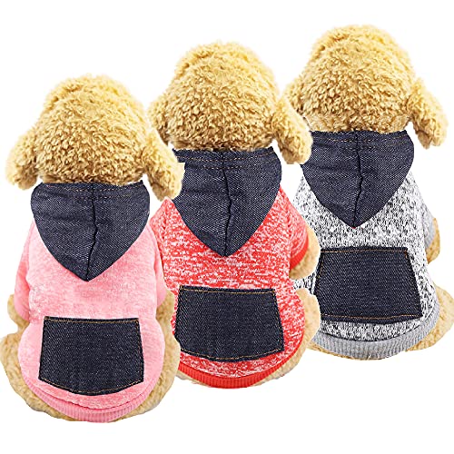 Hoodie Sweatshirt Puppy Sweaters for Small Dogs