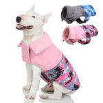 Dog Cold Weather Coat with Leash Hole