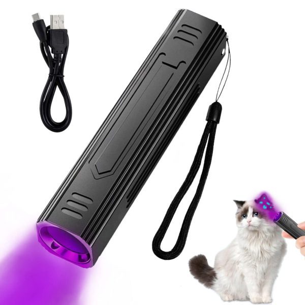Portable 365nm Pet Cat Dog UV Black light