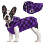 Kuoser British Style Plaid Dog Winter Coat