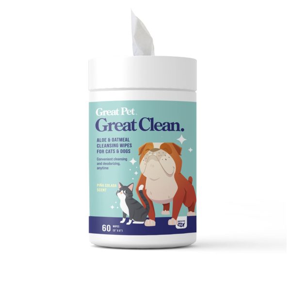 Great Clean Pet Wipes for Dogs & Cats