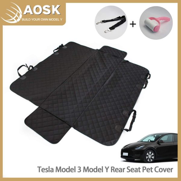 AOSK Tesla Model 3 Model Y Rear Seat Pet Cover