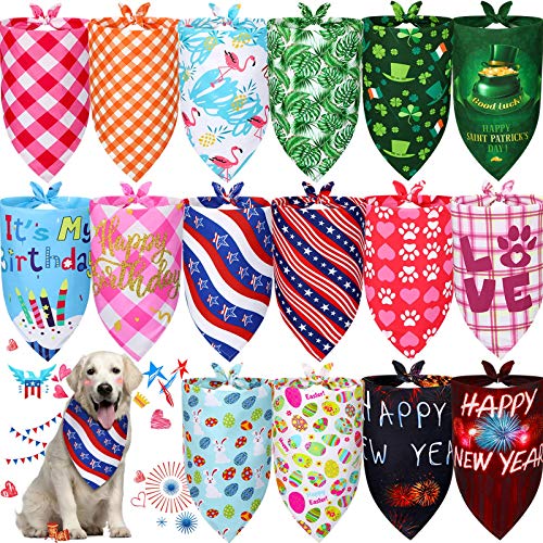 Holiday Dog Costume Bandana Triangle Pet Bib