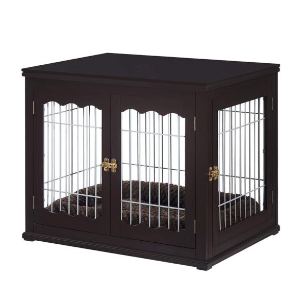 Wooden Wire Pet Kennels with Double Doors