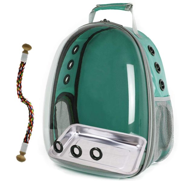 Bird Travel Backpack with Stainless Steel Tray