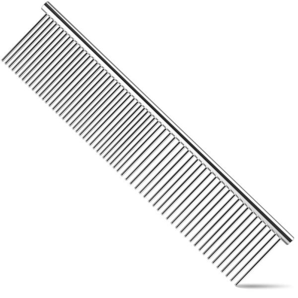 Cat Comb with Rounded and Smooth Ends Stainless Steel Teeth