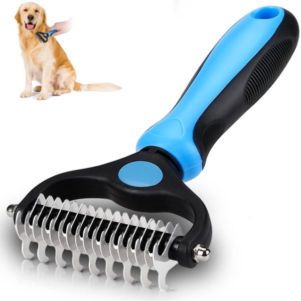KAYI Dematting Brush Undercoat Rake for Dogs & Cats