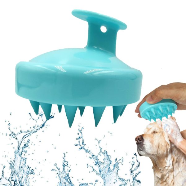 KIRTI Pet Silicone shampoo brush for dogs cats