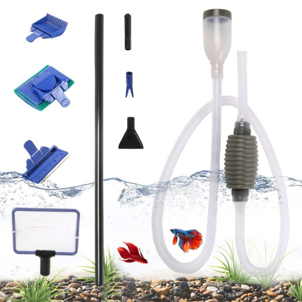 Aquarium Gravel Cleaner Siphon Fish Tank Vacuum Cleaner
