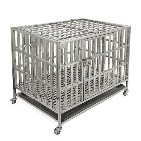 Dog Cage Kennel Crate and Playpen for Training Large