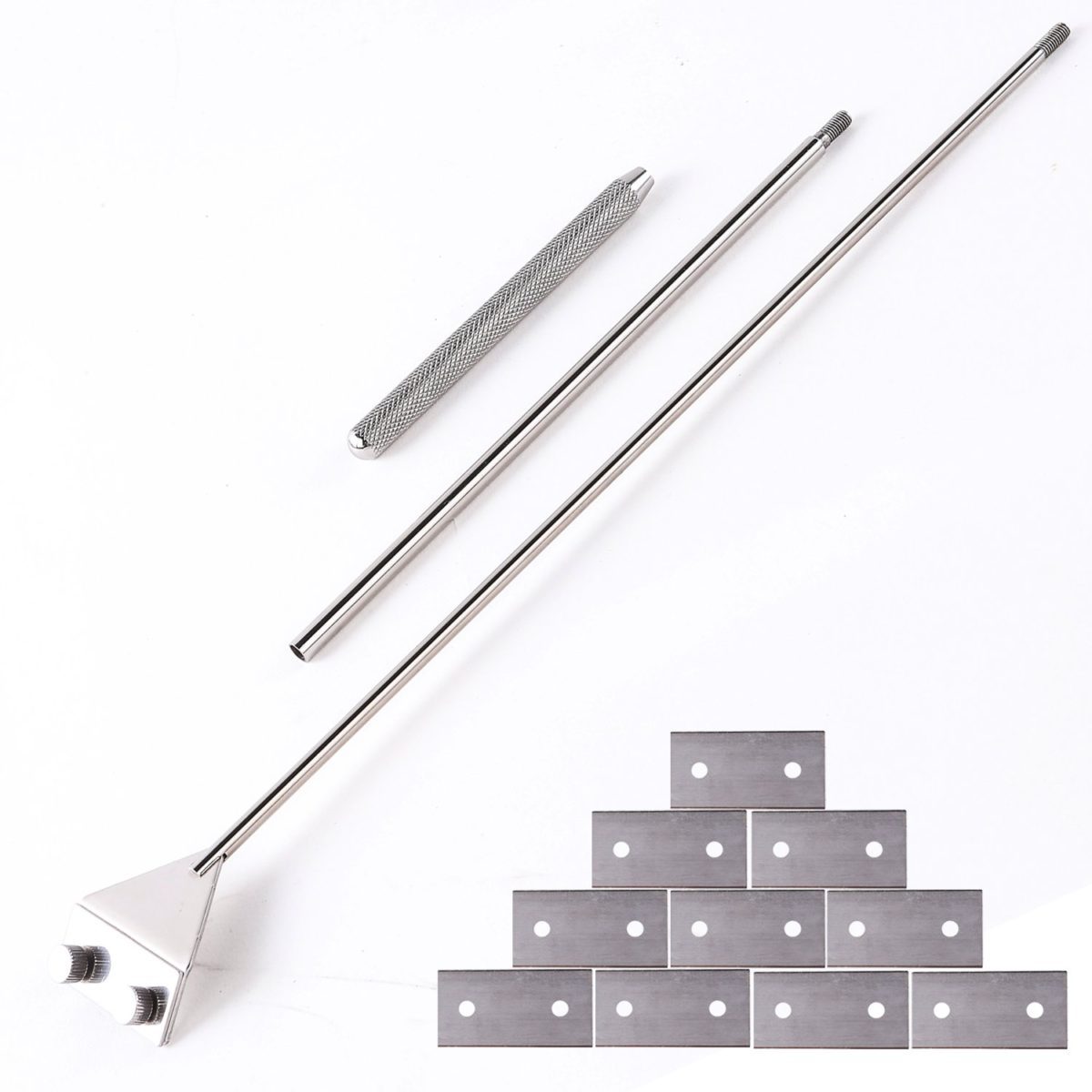 Stainless Steel Scraper Cleaner with 10 Right Angle Blades