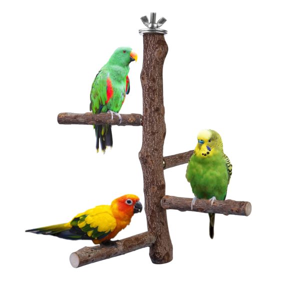 Natural Wood Parrot Perch Bird Cage Branch