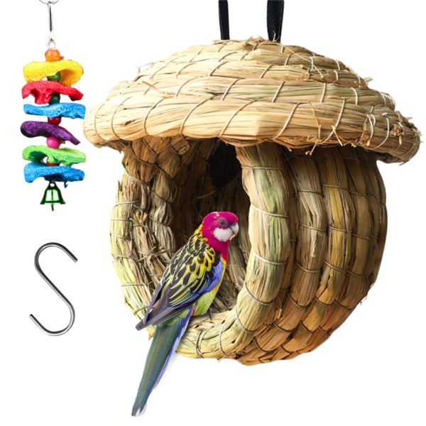 S-Mechanic Birds Nest Eco-Friendly Straw Birds Cages