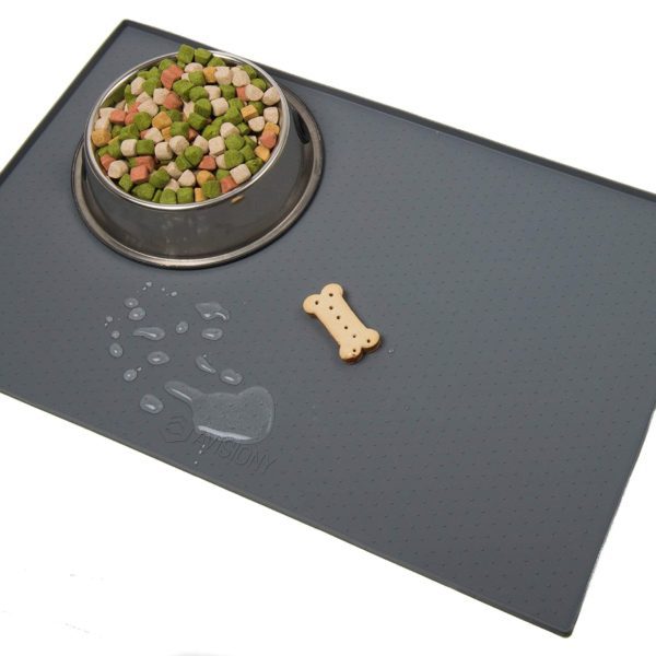 Pet Feeding Mat Food and Water Bowl Messes