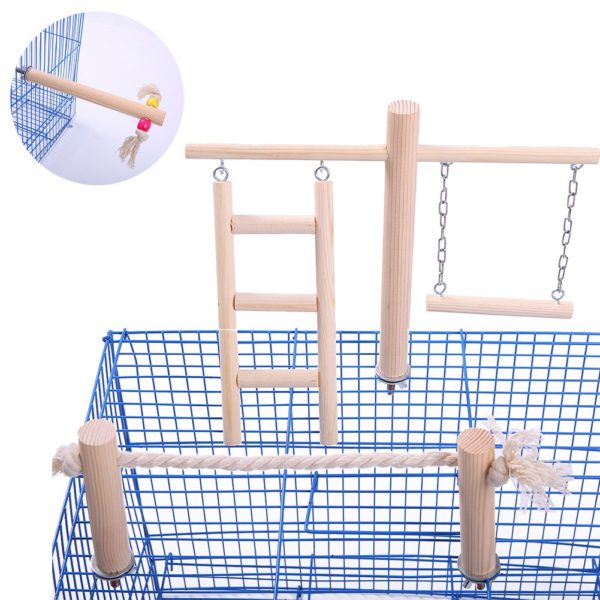 Bird Swing Conure Toys Table Cage Top Play Stand Parrot