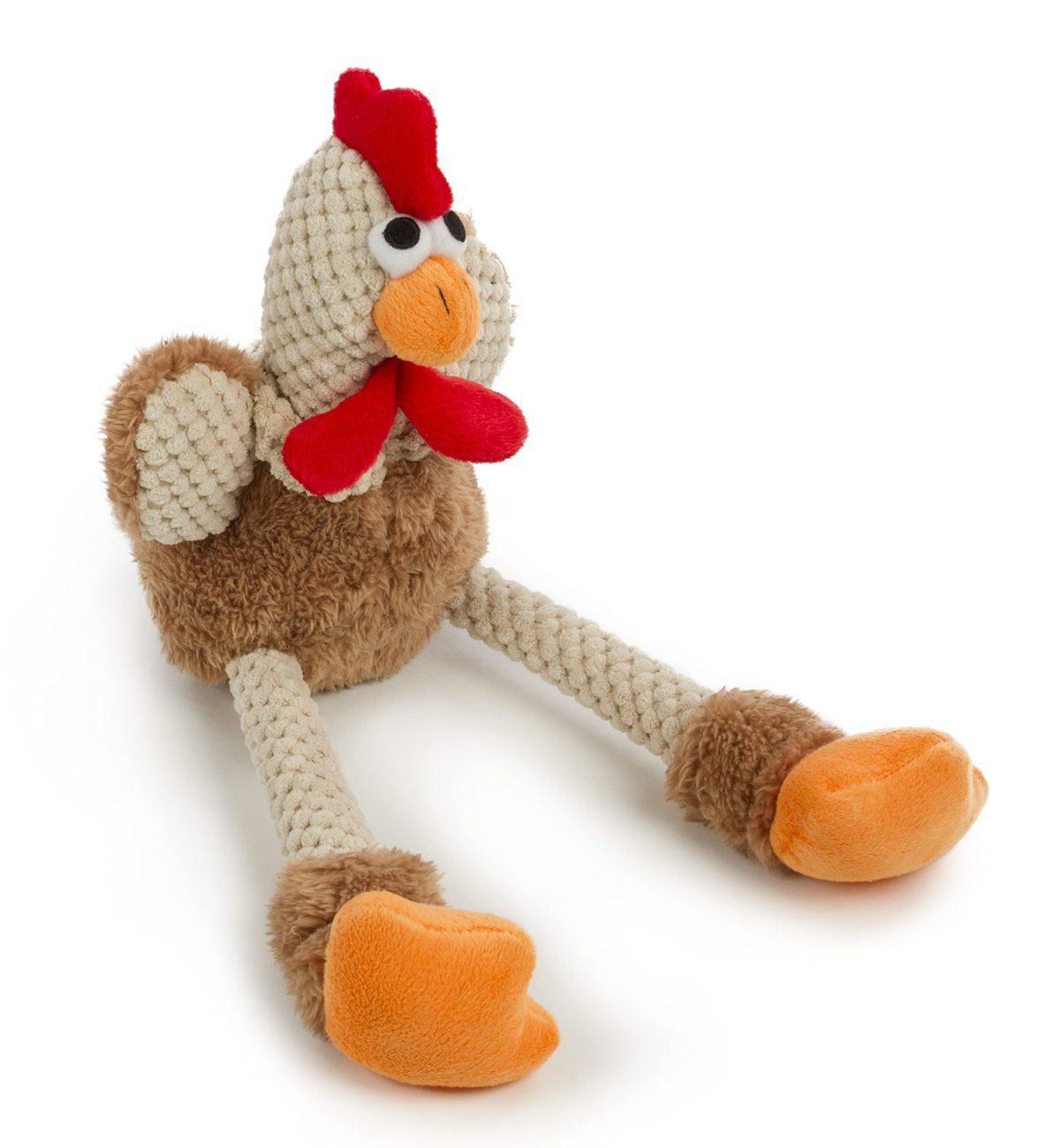 goDog Checkers Skinny Rooster With Chew Guard