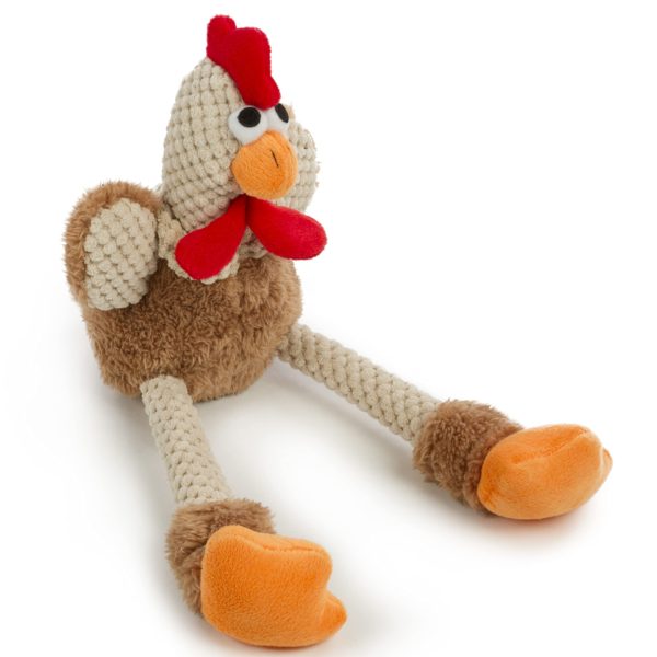 goDog Checkers Skinny Rooster With Chew Guard