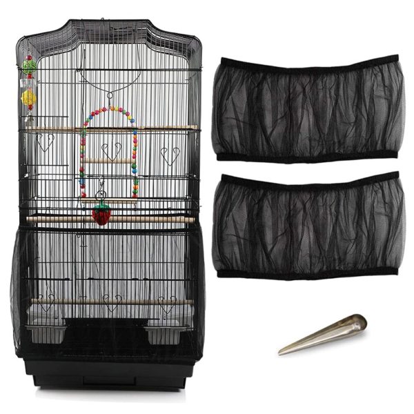 2 Pcs Bird Cage Guard Net Cover Seed Catcher