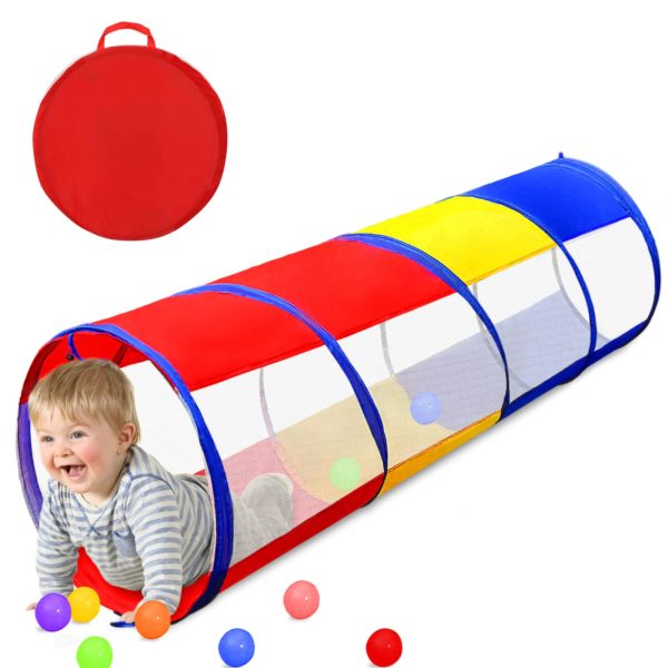 TIKTENT Pop Up Baby Tunnel  Toys with 2 Mesh Sides