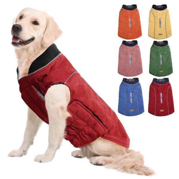 SUNFURA Warm Dog Jacket Pet Cold Weather Coat