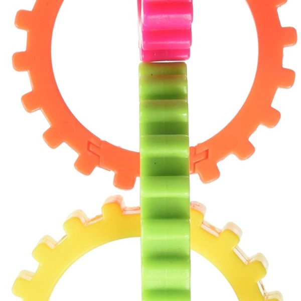 Penn-Plax Multicolored Hanging Gear Rings Bird Toy