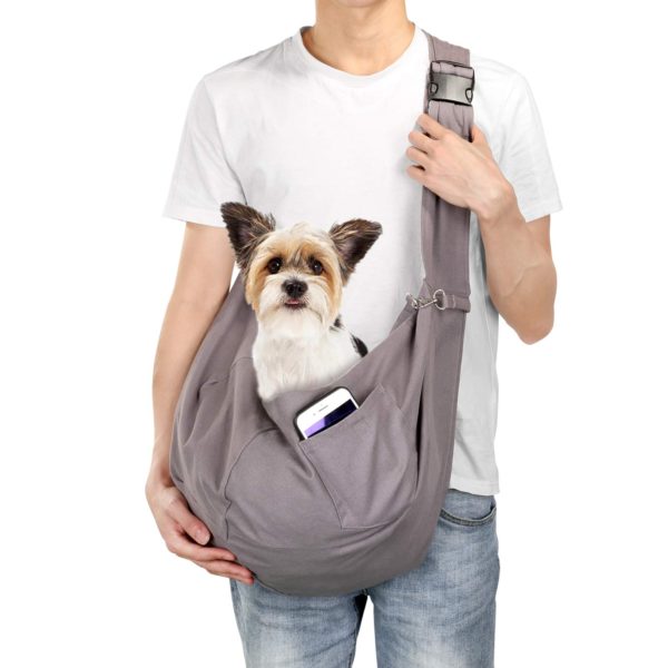 Pet Sling Carrier Bag Safe,Fit 10~15lb Cats&Dogs
