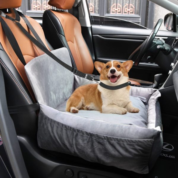 LOOBANI Dog Booster Seat-Travel Safety Portable Pet Car Seat