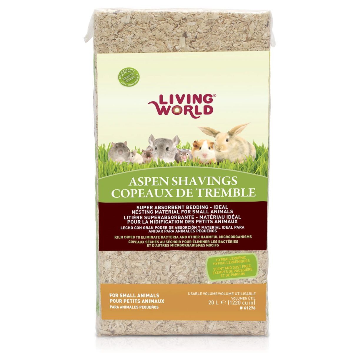 Living World Aspen Wood Shavings for Small Animals