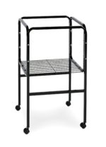 Black  Bird Cage Stand with Shelf